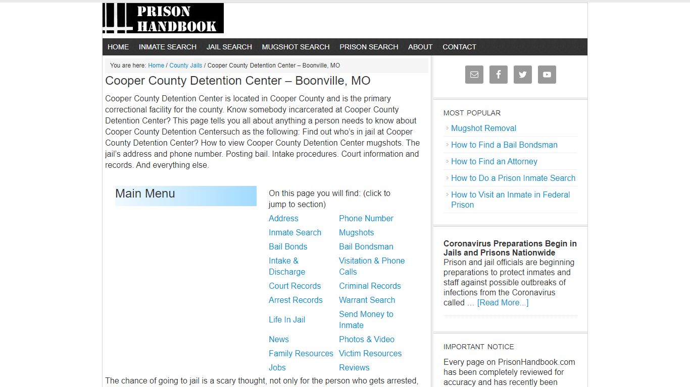 Cooper County Detention Center – Boonville, MO